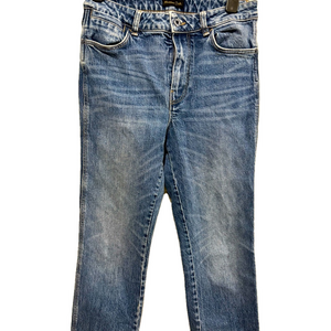 Massimo Dutti Straight Leg Mid Rise Denim Blue Jeans Women’s Size 6